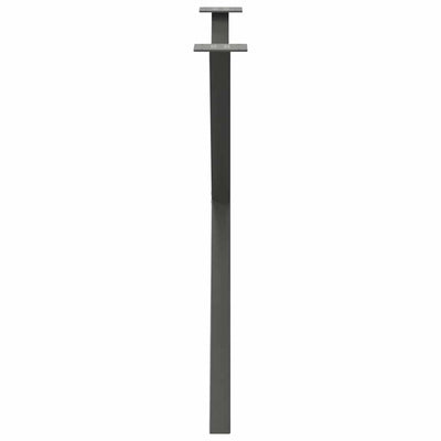Ruokapöydän jalat X-muotoiset 2 kpl Antrasiitti 90x(72-73) cm