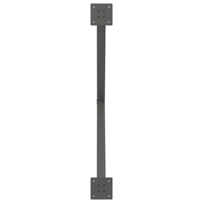 Ruokapöydän jalat X-muotoiset 2 kpl Antrasiitti 90x(72-73) cm