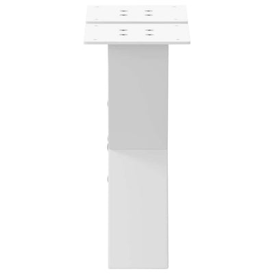 Sohvapöydän jalat X-muotoiset 2 kpl Valkoinen 30x(30-31) cm