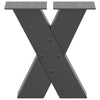 Antrasiitti sohvapöydän jalat x-muotoiset Pantil 30x(30-31)cm (2 kpl)