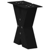 Sohvapöydän jalat X-muotoiset 2 kpl Musta 40x(30-31) cm Teräs