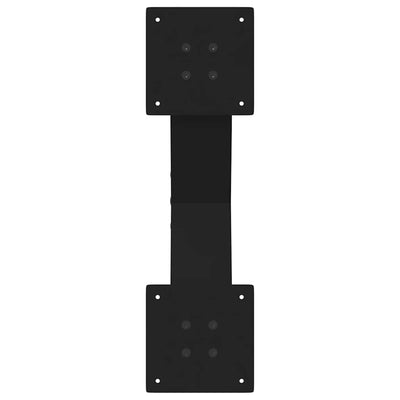 Sohvapöydän jalat X-muotoiset 2 kpl Musta 50x(30-31) cm Teräs