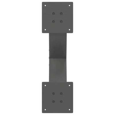 Sohvapöydän jalat X-muotoiset 2 kpl Antrasiitti 50x(30-31) cm
