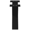 Musta sohvapöydän jalat x-muotoiset Pantil 60x(30-31)cm (2 kpl teräs)