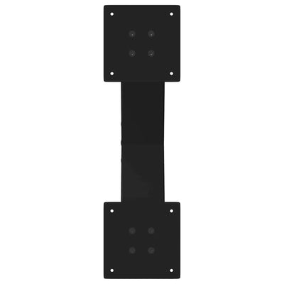 Sohvapöydän jalat X-muotoiset 2 kpl Musta 60x(30-31) cm Teräs