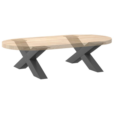 Sohvapöydän jalat X-muotoiset 2 kpl Antrasiitti 70x(30-31) cm