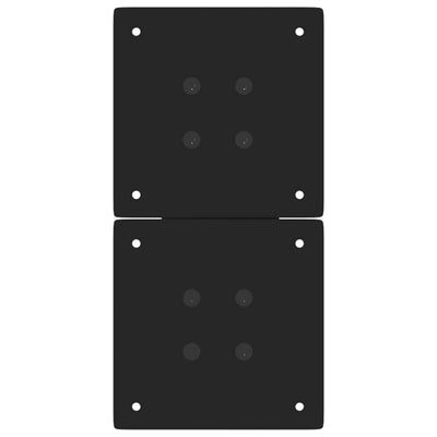 Sohvapöydän jalat X-muotoiset 2 kpl Musta 28x(42-43) cm Teräs