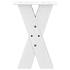 Valkoinen sohvapöydän jalat x-muotoiset Pantil 28x(42-43)cm (2 kpl)