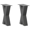 Sohvapöydän jalat X-muotoiset 2 kpl Antrasiitti 28x(42-43) cm