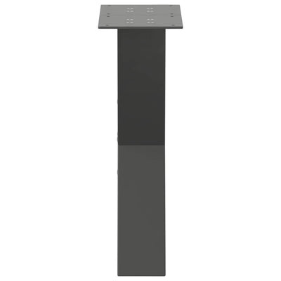 Sohvapöydän jalat X-muotoiset 2 kpl Antrasiitti 28x(42-43) cm