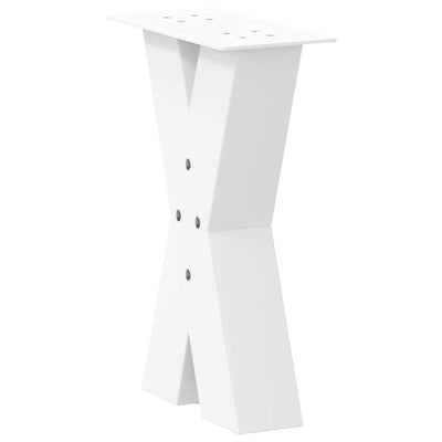 Sohvapöydän jalat X-muotoiset 2 kpl Valkoinen 38x(42-43) cm