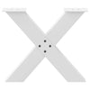 Valkoinen sohvapöydän jalat x-muotoiset Pantil 50x(42-43)cm (2 kpl)