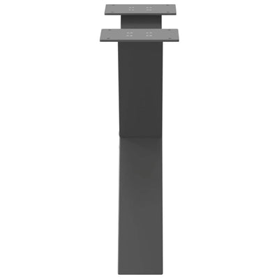 Sohvapöydän jalat X-muotoiset 2 kpl Antrasiitti 50x(42-43) cm