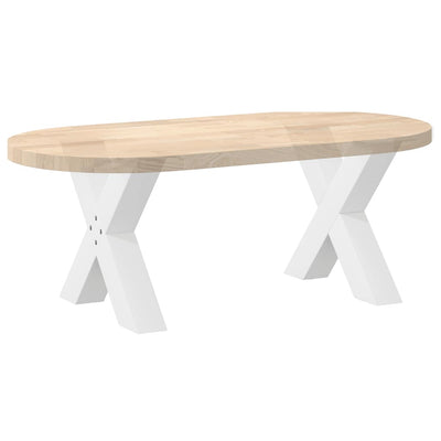 Sohvapöydän jalat X-muotoiset 2 kpl Valkoinen 60x(42-43) cm