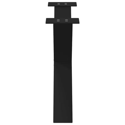 Sohvapöydän jalat X-muotoiset 2 kpl Musta 70x(42-43) cm Teräs
