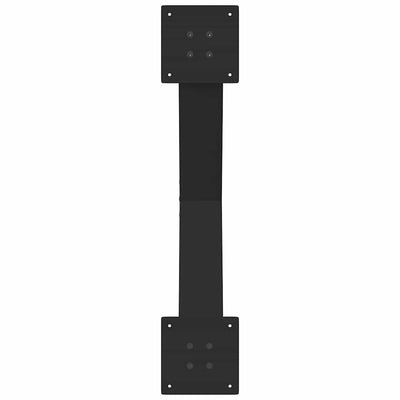 Sohvapöydän jalat X-muotoiset 2 kpl Musta 70x(42-43) cm Teräs