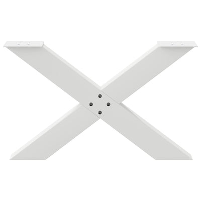 Sohvapöydän jalat X-muotoiset 2 kpl Valkoinen 70x(42-43) cm