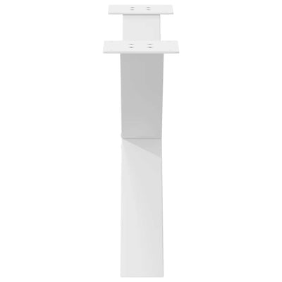 Sohvapöydän jalat X-muotoiset 2 kpl Valkoinen 70x(42-43) cm