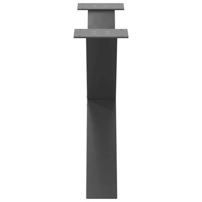 Sohvapöydän jalat X-muotoiset 2 kpl Antrasiitti 70x(42-43) cm