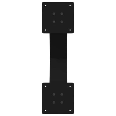 Ruokapöydän jalat X-muotoiset 2 kpl Musta 50x(72-73) cm Teräs