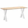 ruokapöydän jalat X-muotoiset 2 kpl valkoinen 50x(72-73) cm