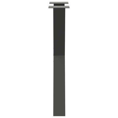 Ruokapöydän jalat X-muotoiset 2 kpl Antrasiitti 50x(72-73) cm