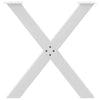Ruokapöydän jalat X-muotoiset 2 kpl Valkoinen 70x(72-73) cm