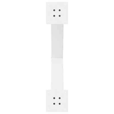 Ruokapöydän jalat X-muotoiset 2 kpl Valkoinen 80x(72-73) cm