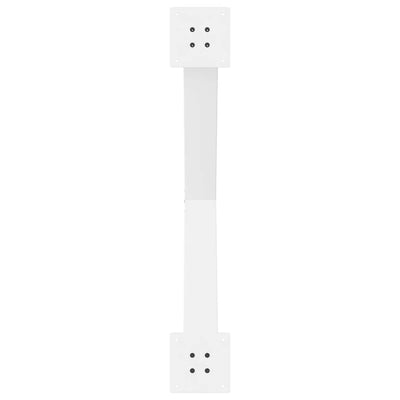 ruokapöydän jalat X-muotoiset 2 kpl Valkoinen 90x(72-73) cm