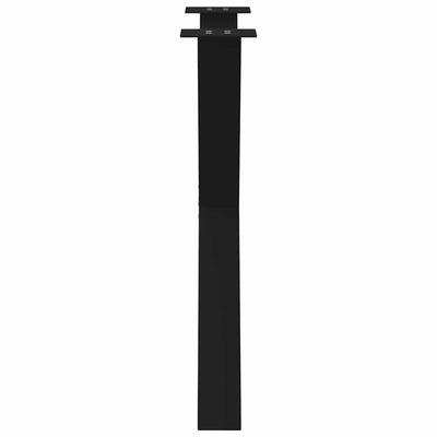 Ruokapöydän jalat X-muotoiset 3 kpl Musta 70x(72-73) cm Teräs