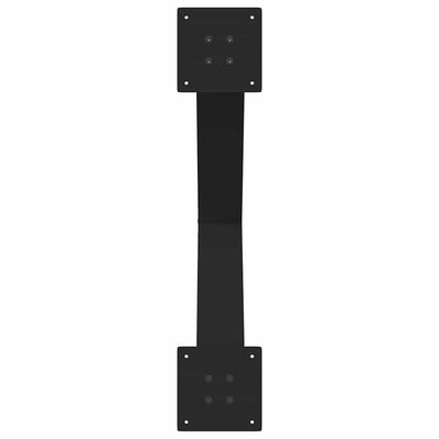 Ruokapöydän jalat X-muotoiset 3 kpl Musta 70x(72-73) cm Teräs