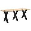 Ruokapöydän jalat X-muotoiset 3 kpl Musta 70x(72-73) cm Teräs