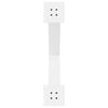 Ruokapöydän jalat X-muotoiset 3 kpl valkoinen 70x(72-73) cm teräs