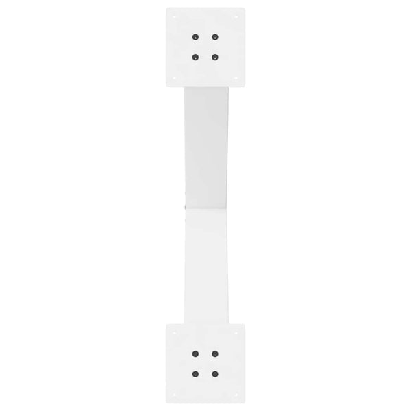 Ruokapöydän jalat X-muotoiset 3 kpl valkoinen 70x(72-73) cm teräs