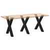 Ruokapöydän jalat X-muotoiset 3 kpl musta 80x(72-73) cm Teräs