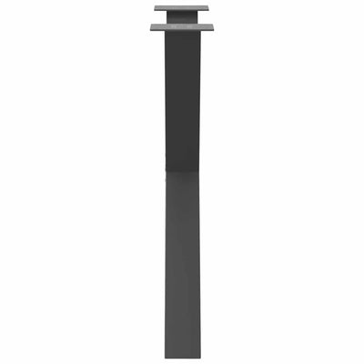 Ruokapöydän jalat X-muotoiset 3 kpl antrasiitti 80x(72-73) cm