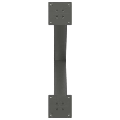 Ruokapöydän jalat X-muotoiset 3 kpl antrasiitti 80x(72-73) cm