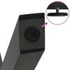 Ruokapöydän jalat X-muotoiset 3 kpl antrasiitti 80x(72-73) cm