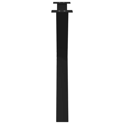 Ruokapöydän jalat X-muotoiset 3 kpl musta 90x(72-73) cm teräs