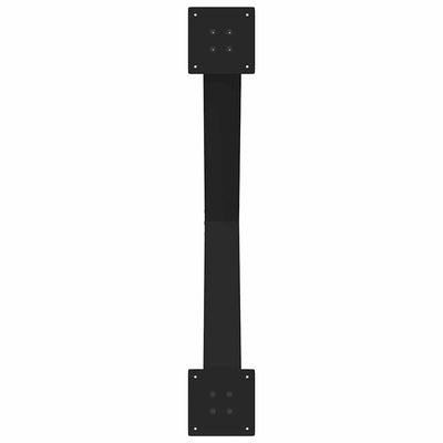 Ruokapöydän jalat X-muotoiset 3 kpl musta 90x(72-73) cm teräs