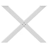 Valkoinen ruokapöydän jalat x-muotoiset Pantil 90x(72-73)cm (3 kpl)