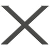 Ruokapöydän jalat X-muotoiset 3 kpl antrasiitti 90x(72-73) cm