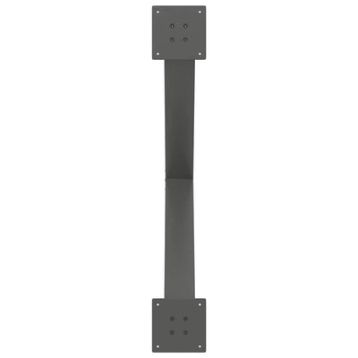 Ruokapöydän jalat X-muotoiset 3 kpl antrasiitti 90x(72-73) cm