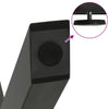 Ruokapöydän jalat X-muotoiset 3 kpl antrasiitti 90x(72-73) cm