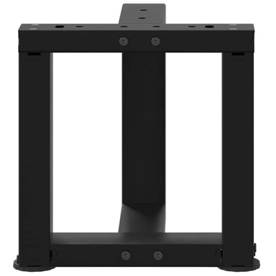 Musta sohvapöydän jalat t-muotoiset Virginea 30x25x(30-31)cm (2 kpl teräs)