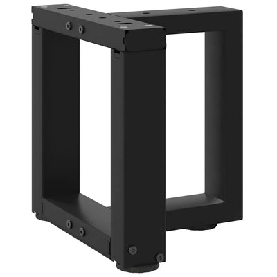 Musta sohvapöydän jalat t-muotoiset Virginea 30x25x(30-31)cm (2 kpl teräs)