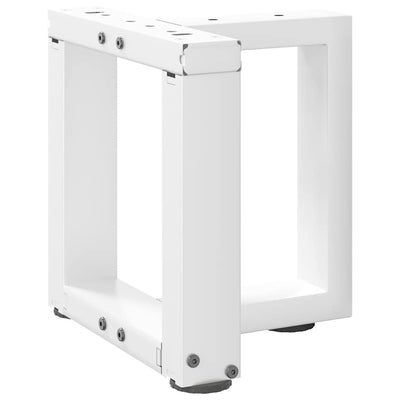 Sohvapöydän jalat T-muotoiset 2 kpl valkoinen 30x25x(30-31)cm