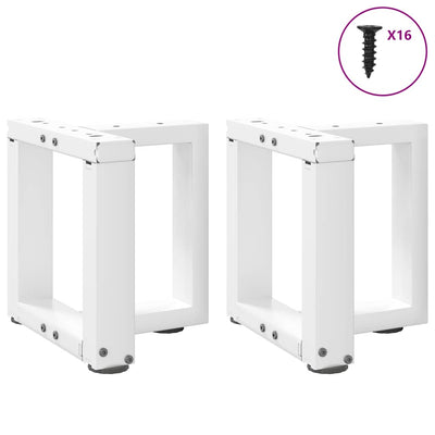 Sohvapöydän jalat T-muotoiset 2 kpl valkoinen 30x25x(30-31)cm