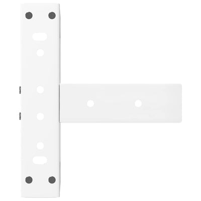 Sohvapöydän jalat T-muotoiset 2 kpl valkoinen 30x25x(30-31)cm