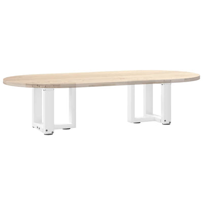 Sohvapöydän jalat T-muotoiset 2 kpl valkoinen 30x25x(30-31)cm